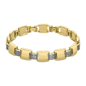Pulsera con Circonita Brillante acabado oro 18k