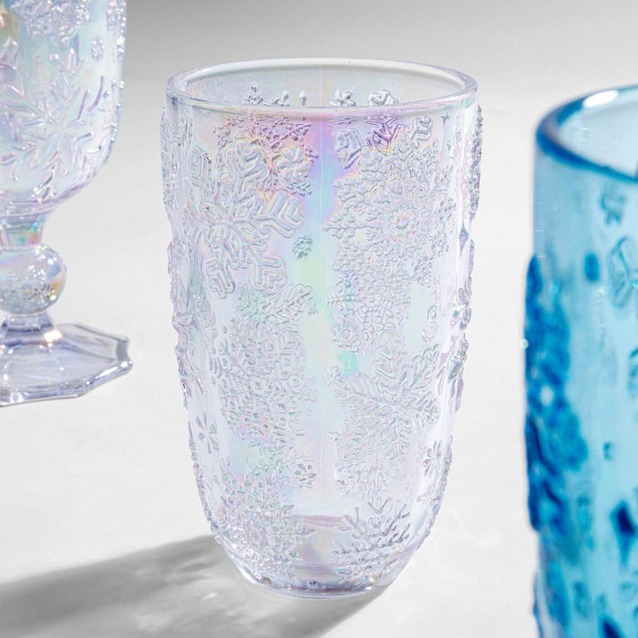Verres à eau Ice Flowers violets set de 6 Kare Design