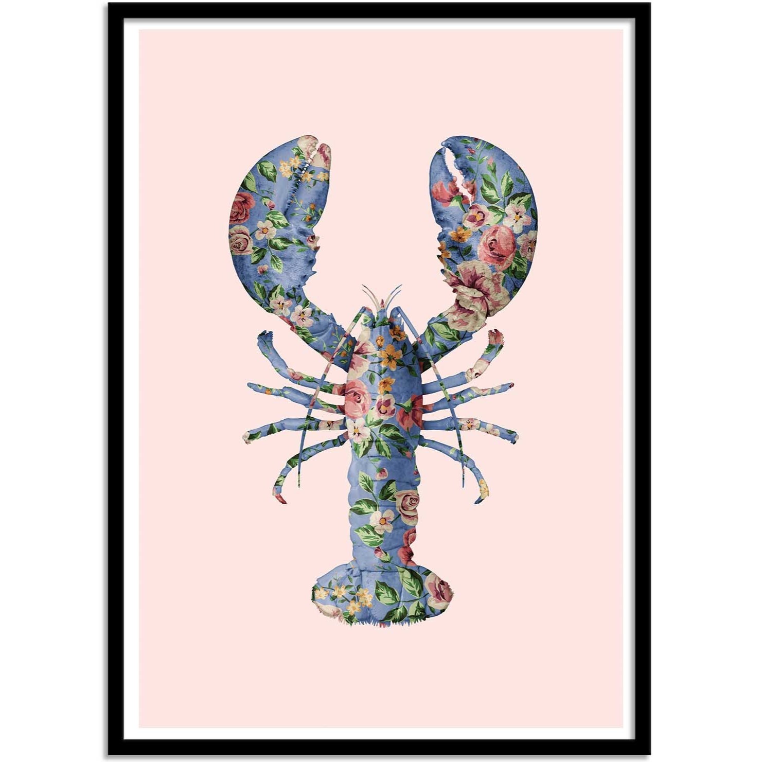 Affiche - Floral lobster - Paul Fuentes