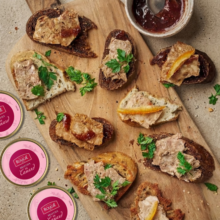 Lot de 3 - Rillettes de canard - 3x180g