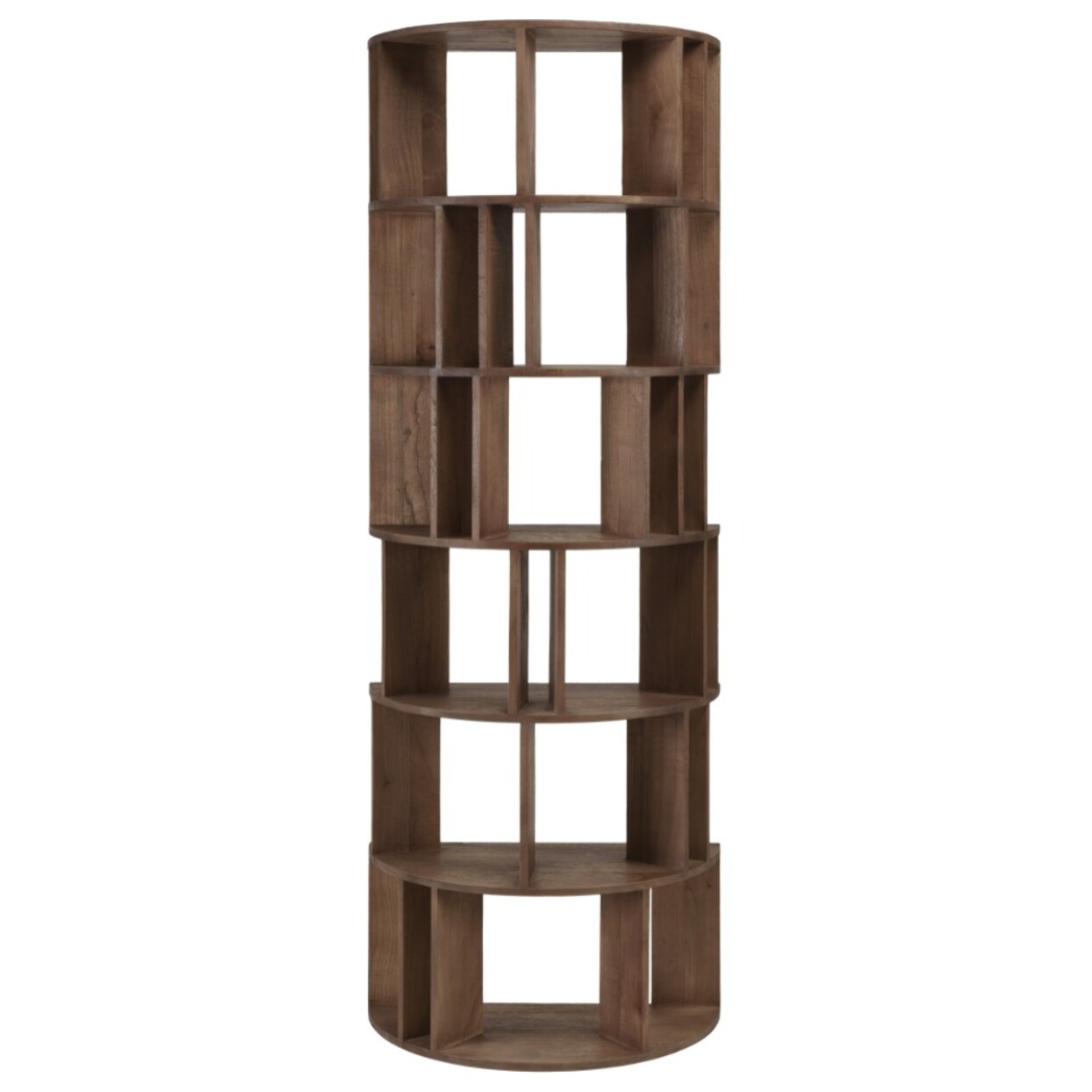 ROMY - Bibliothèque artistique en bois de mindi