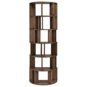 ROMY - Bibliothèque artistique en bois de mindi