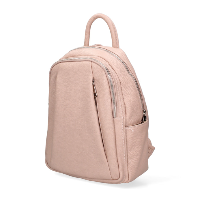 Zaino da donna in pelle Made in Italy - Modello Ísara - Casual - 26.0 x 31.0 x 11.0 cm