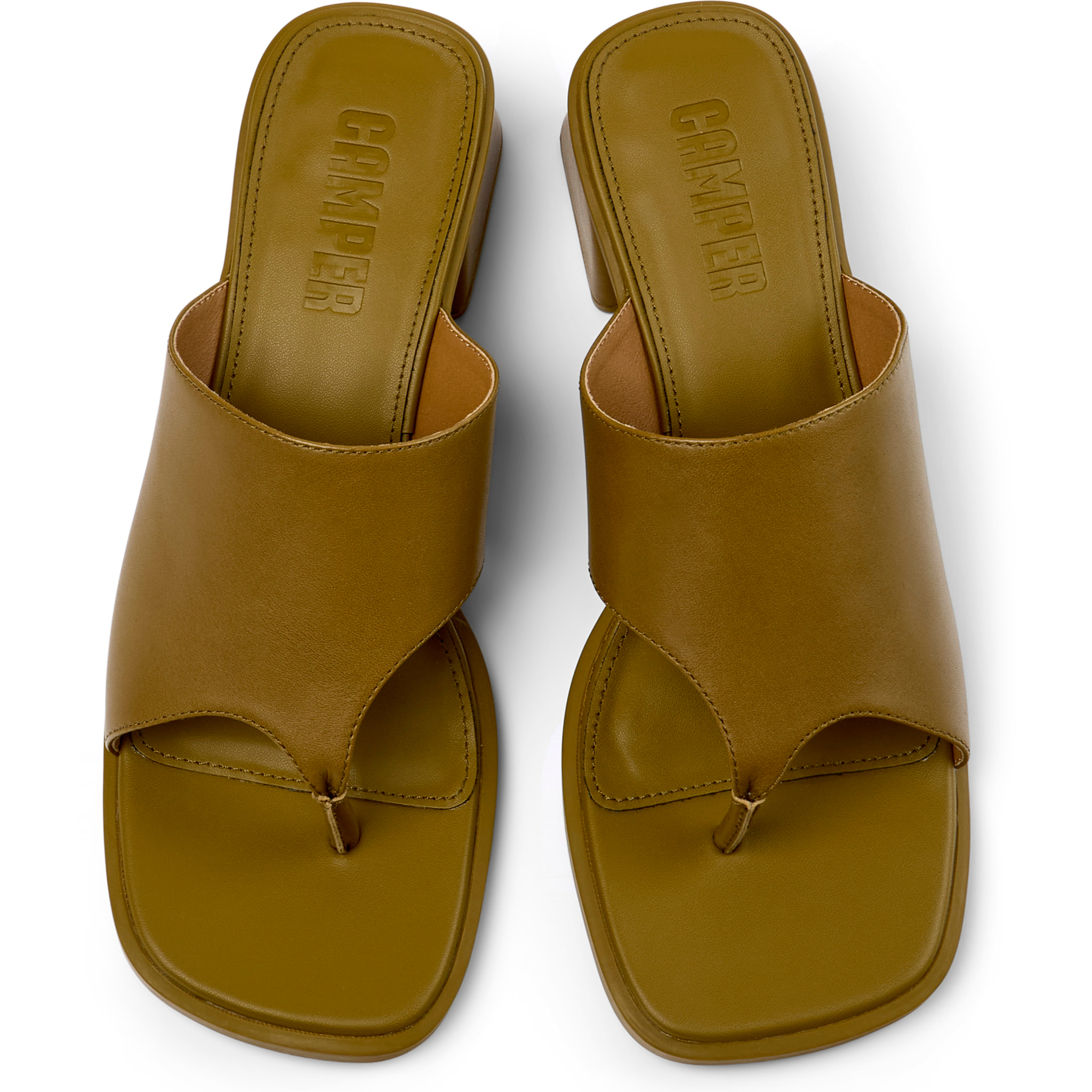 Sandalias - CAMPER Kora Sandal - Verde - Cuero liso
