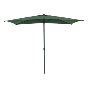 Parasol droit rectangulaire inclinable Loompa 3x2m vert olive
