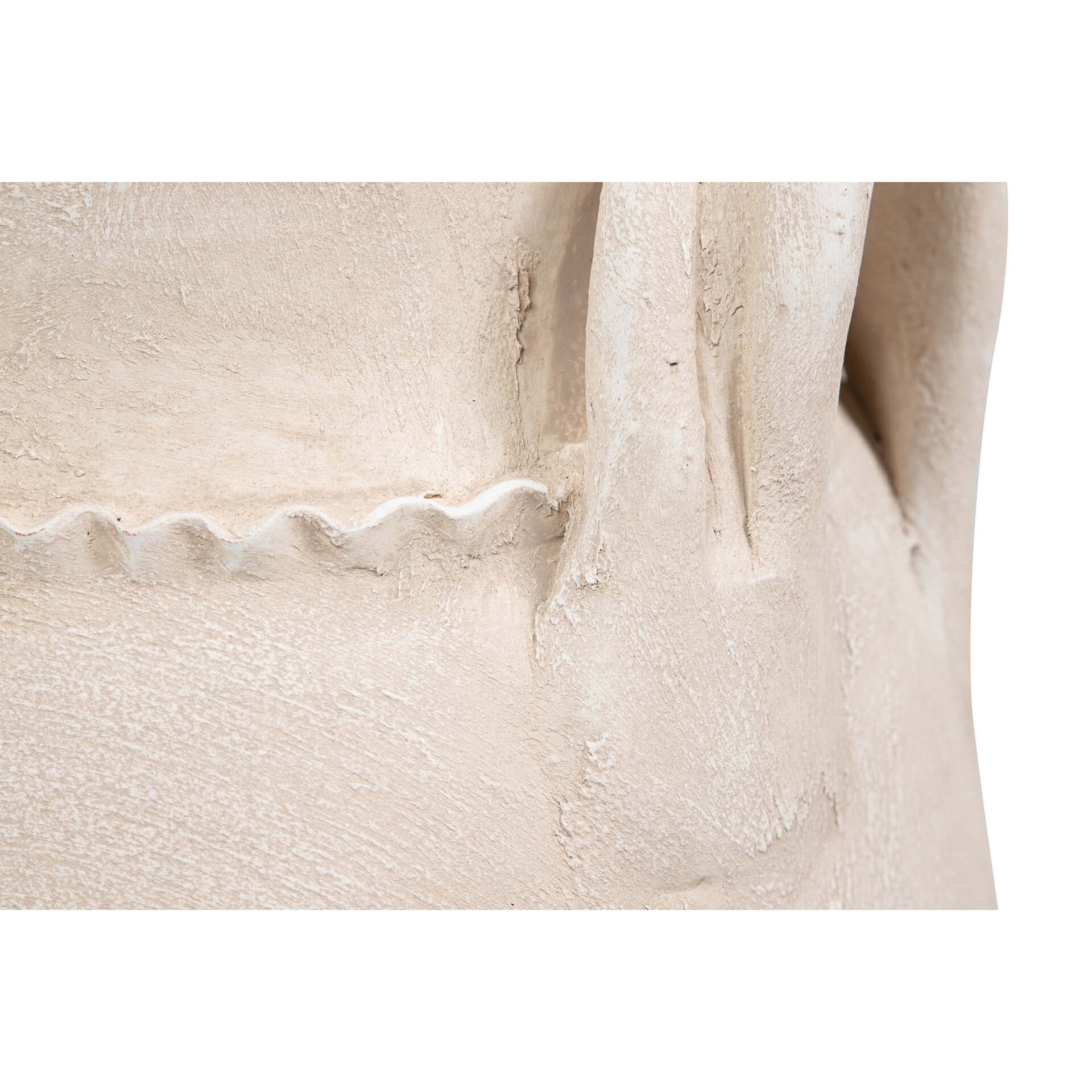 Florero Ceramica Beige 27x27x50 Cm