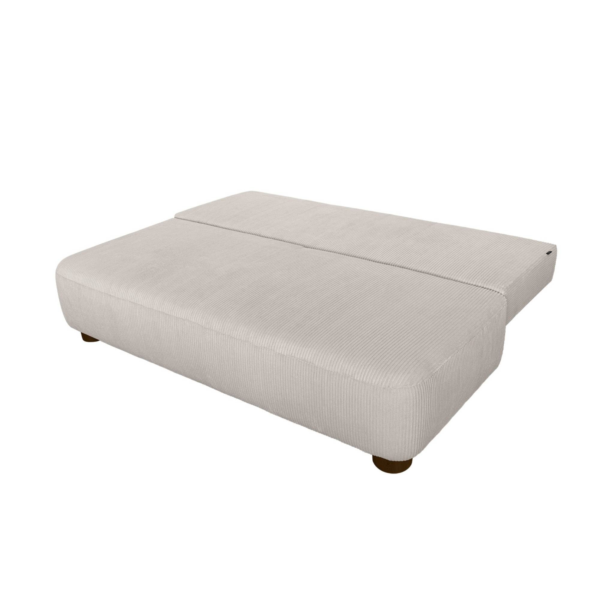 Banquette convertible 3 places velours côtelé avec coffre SELMA