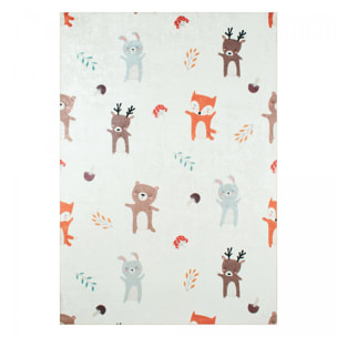 Tapis enfant tissé motif animaux SICA