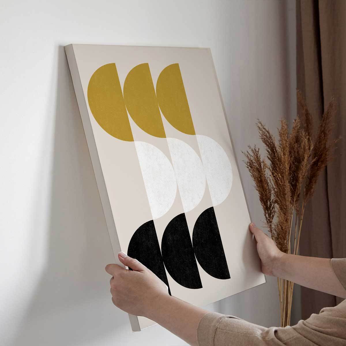 Tableau art geometrique Sphère en miroir Toile imprimée