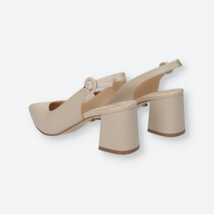 Décolleté sling back Donna Tata Italia Rosa