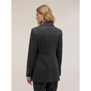 Motivi - Blazer doppiopetto gessato The Tailoring Lab - Grigio