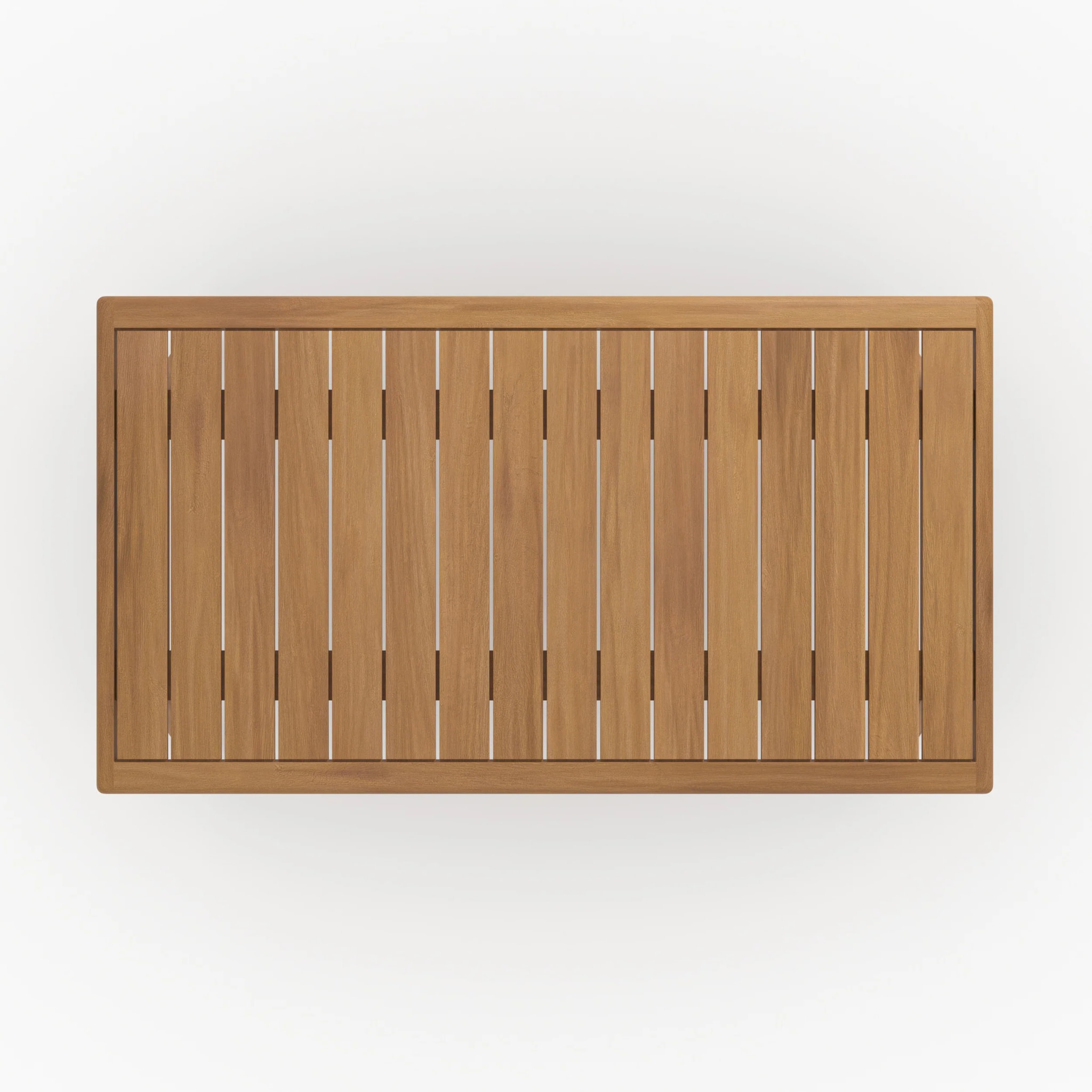 Salon de jardin 3 places en tissu beige clair et bois d'acacia - Siargao