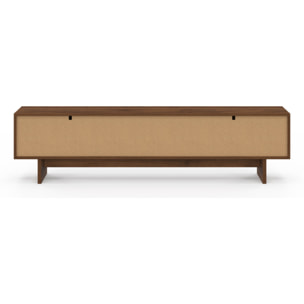 Meuble TV Yumi effet noyer L180cm