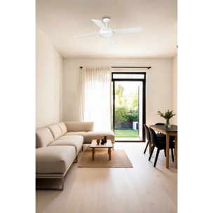 HYDRA L LED Ventilador de techo blanco