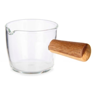 CAZO 100ML DE BOROSILICATO MANGO MADERA