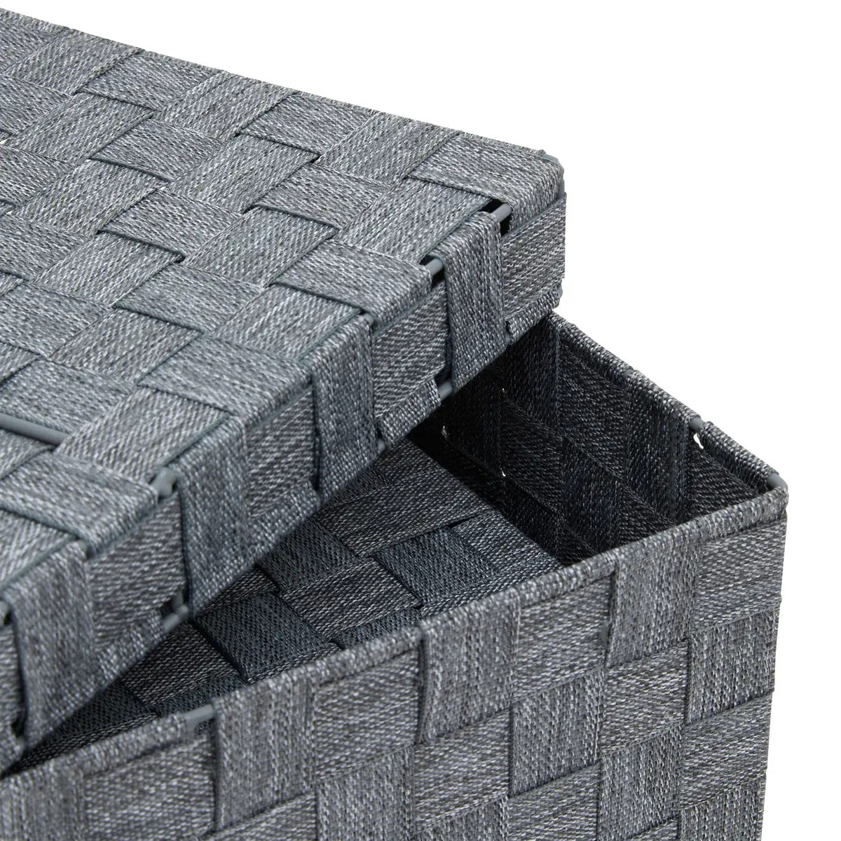 Set de 2 paniers Lise gris