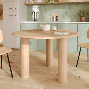 Table ronde en bois de manguier 4 personnes - Sacha