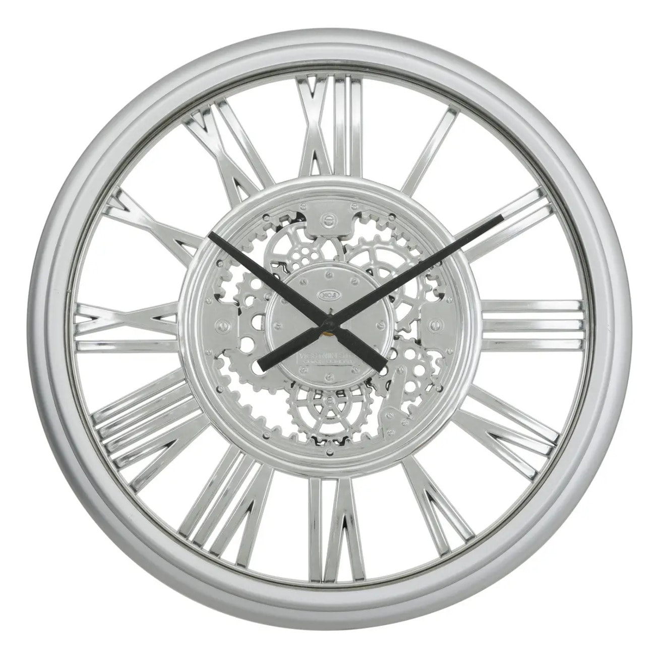 Horloge Ricky argent D40cm