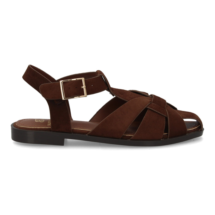 Sandalia romana plana mujer cómoda