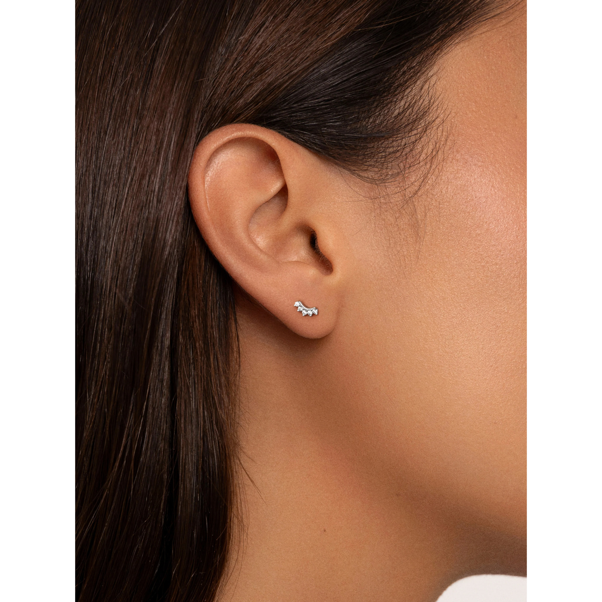 Orecchino Singolo Mini 5 Sparks in Argento