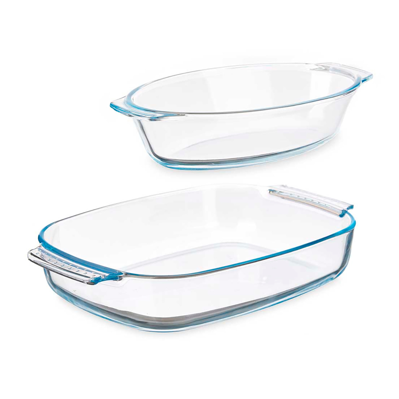 SET 2 VASSOI IN BOROSILICATO 700/2000ML