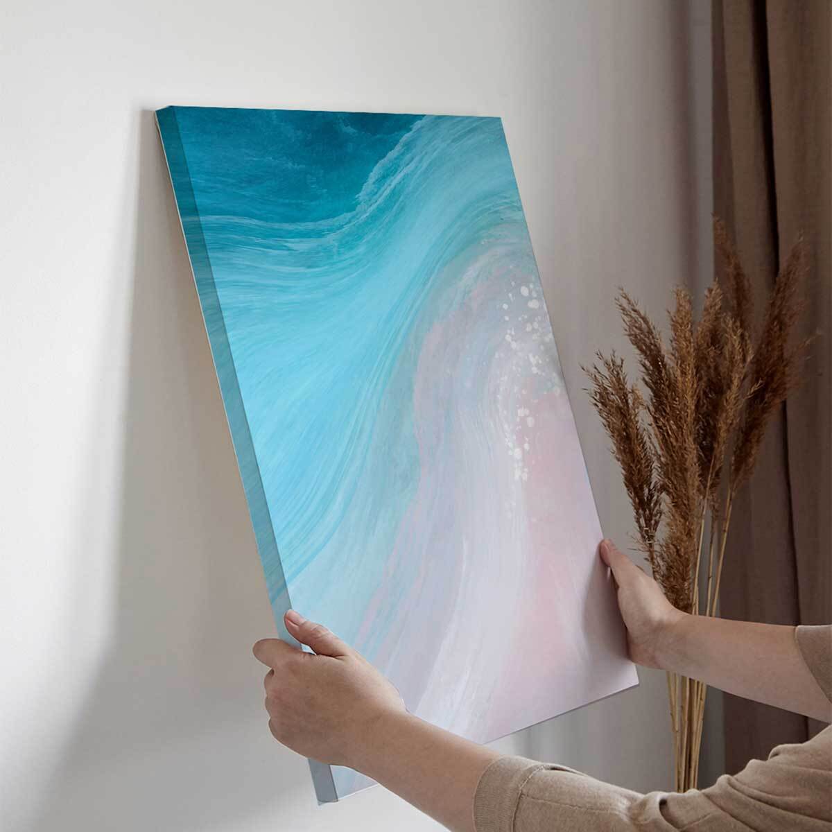 Tableau flux océan moderne Toile imprimée