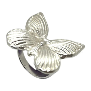 Anillo Mariposa grande en plata 10µ . Laton y zamak