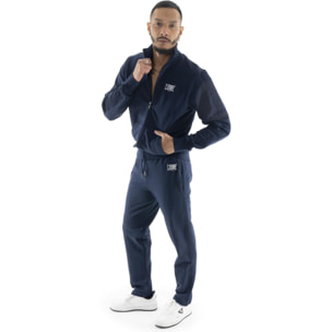 Tuta da uomo con colletto e zip in cotone non garzato Leone Easy