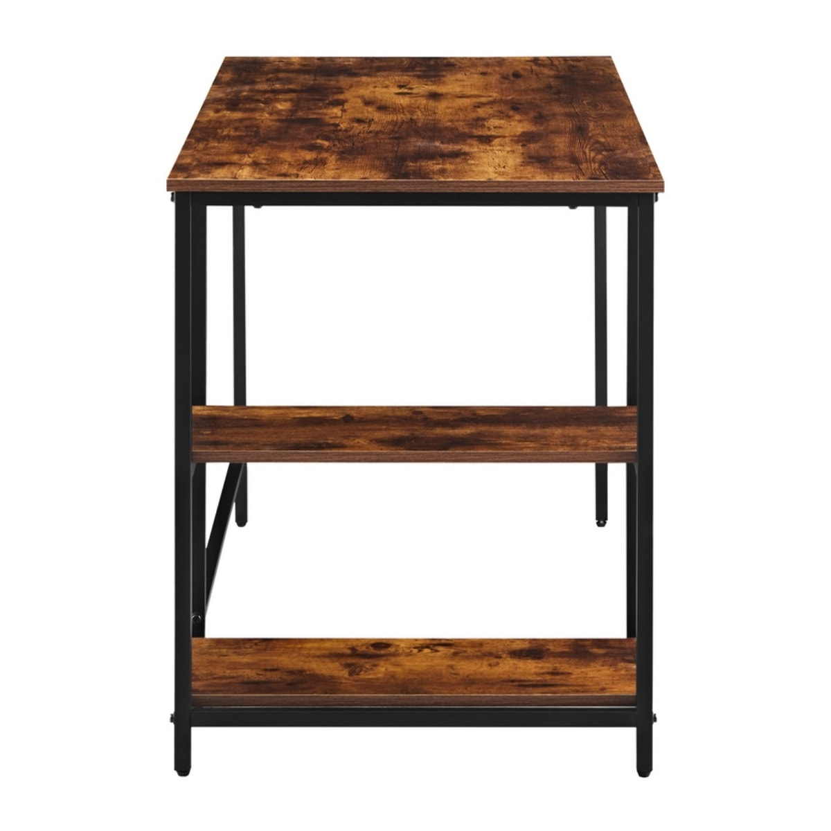 Scrivania moderna industrial con 2 ripiani 120x60x75 cm - Tyler