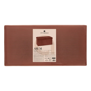 Pouf pliant Arum ambre 76x38cm