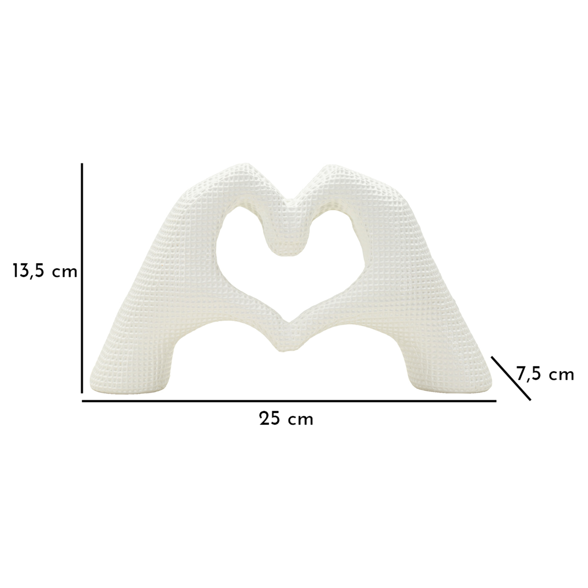 SCULTURA LOVER WHITE CM 25X7,5X13,5