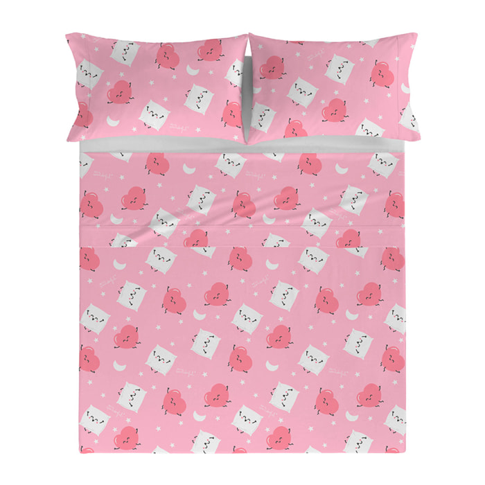 Sábana encimera Mr.Wonderful Corazones - 100% algodón -