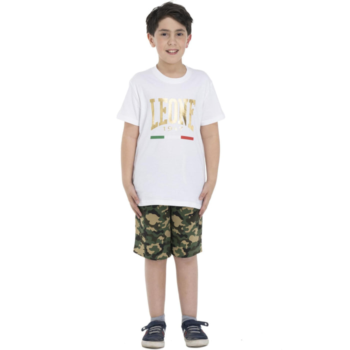 Camiseta infantil dorada