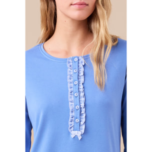 Camicia da notte donna caldo cotone articolo quadretto. Noidinotte