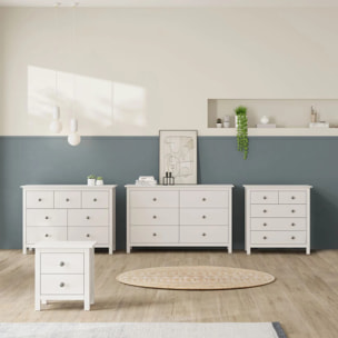 Cómoda Bay 7 cajones Blanco