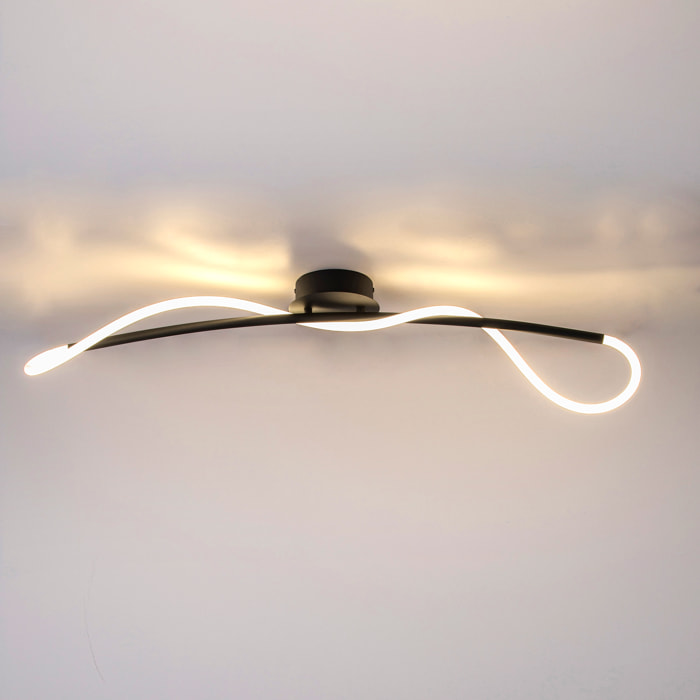 FORLIGHT PLAFÓN IP20 TRESS LED 20.3W BLANCO NEUTRO - 4000K ON-OFF NEGRO