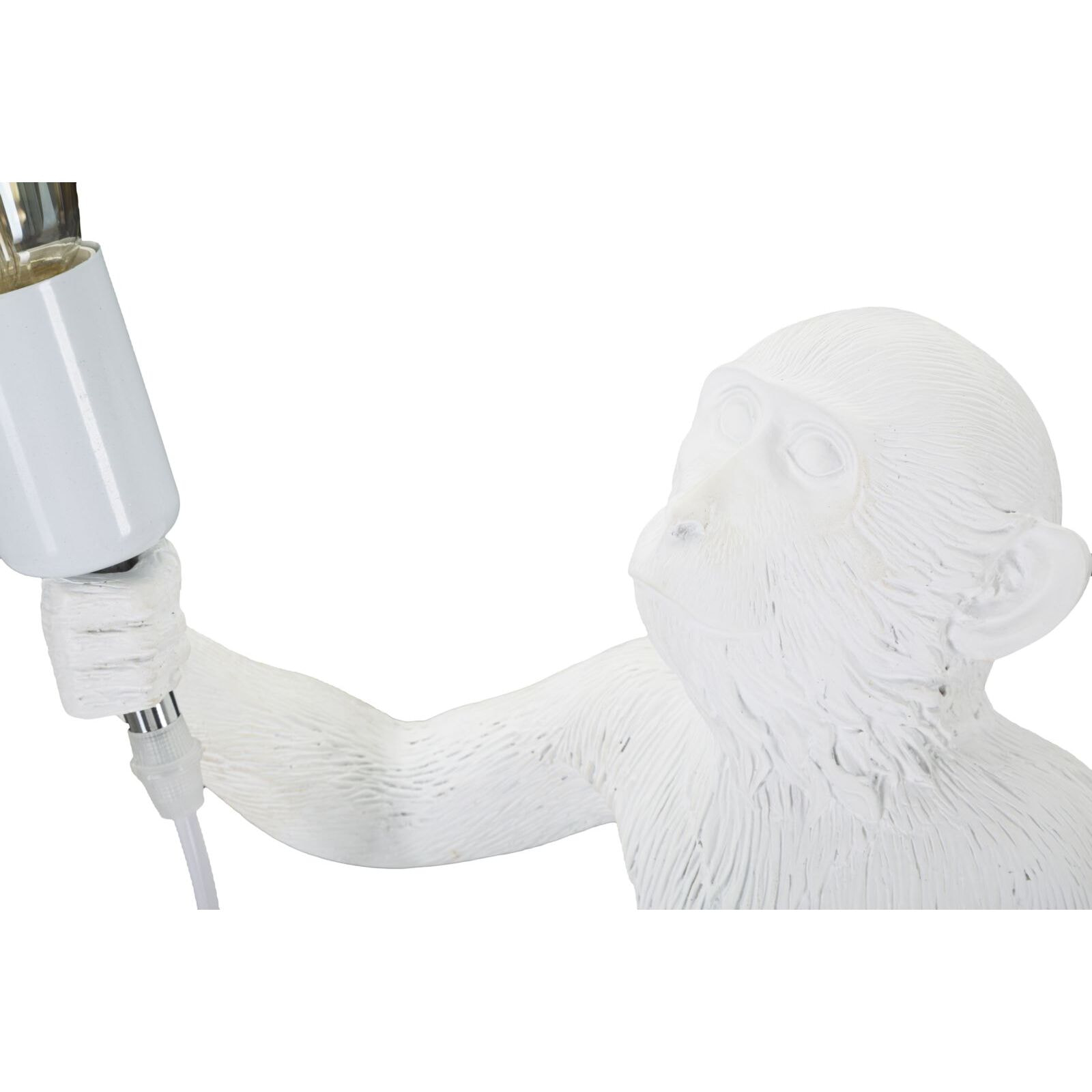 LAMPADA DA TAVOLO MONKEY BIANCO CM Ø 26X34X55