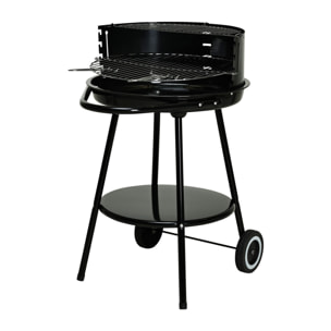 Barbacoa redonda Vaggan de 51cm con cuenco esmaltado y accesorios