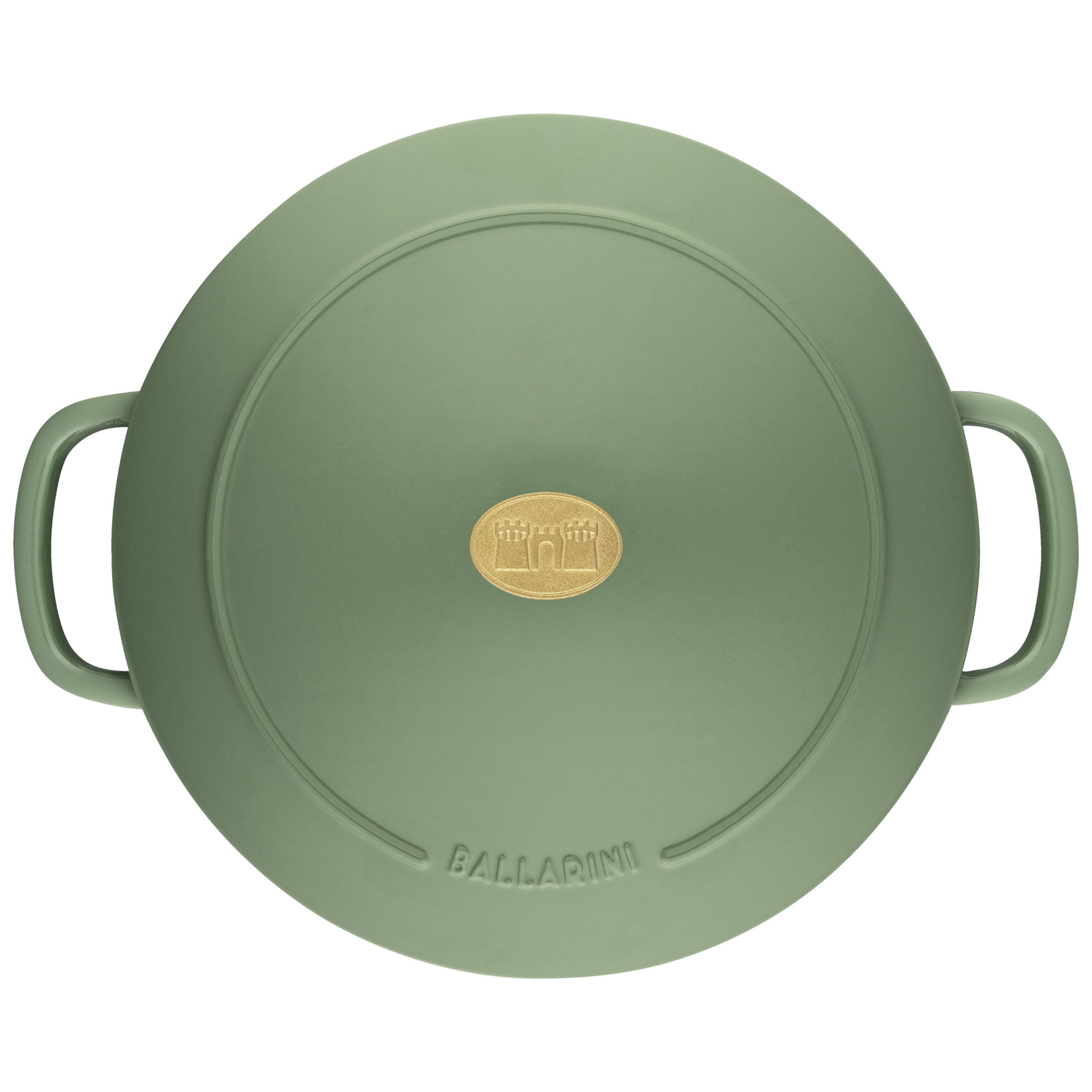 Cocotte 28 cm, Rond(e), Vert, Fonte