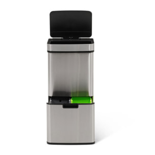 Poubelle automatique spéciale tri 72L