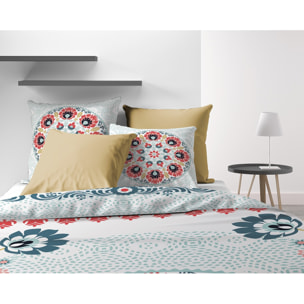 Parure De Couette 3pcs 100% Coton 47 Fils/cm2 -camelia