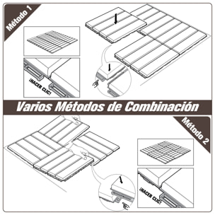 Baldosas Cuadradas para Suelos 30x30 Paquete de 9 Piezas Cubre 0.81 m² Marrón