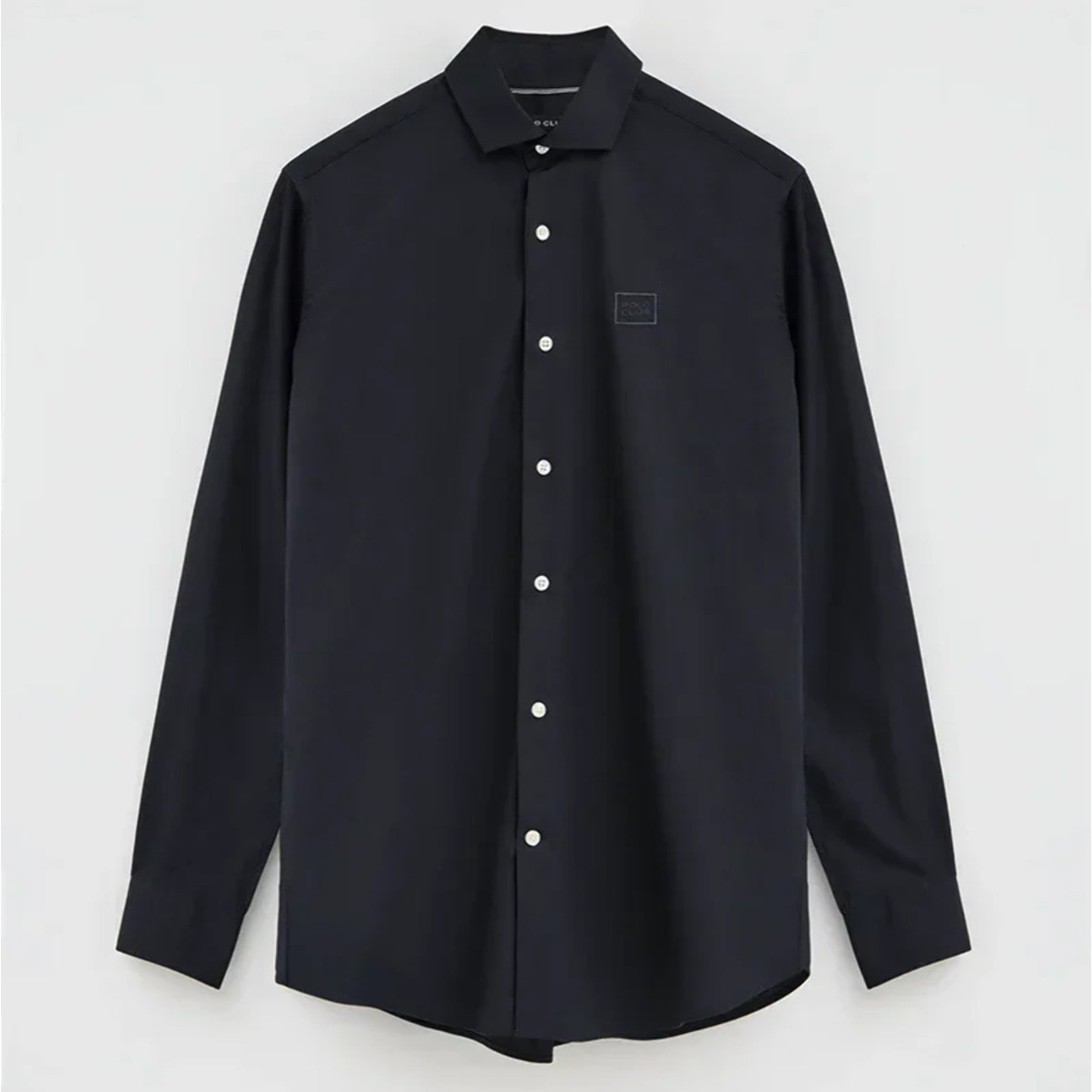 Camicia popeline blu marino regular fit con logo Polo Club