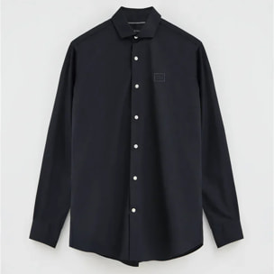 Camicia popeline blu marino regular fit con logo Polo Club