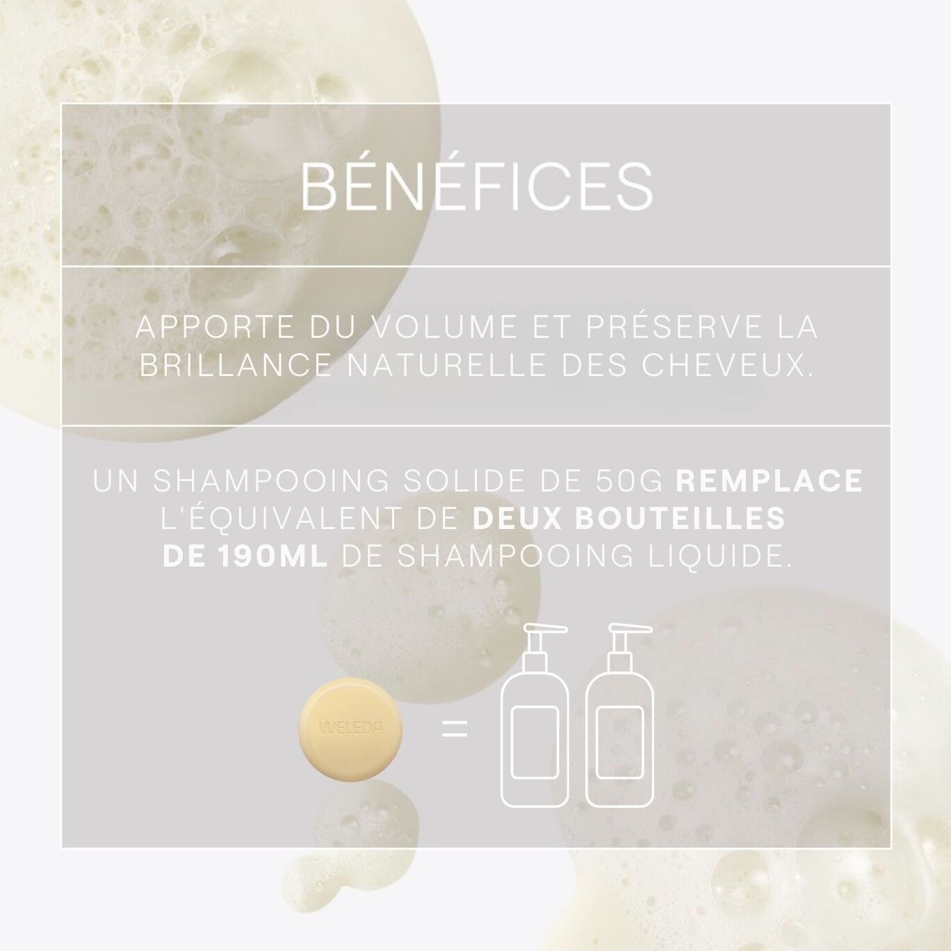 WELEDA - Shampooing solide Volume et Brillance - 50g