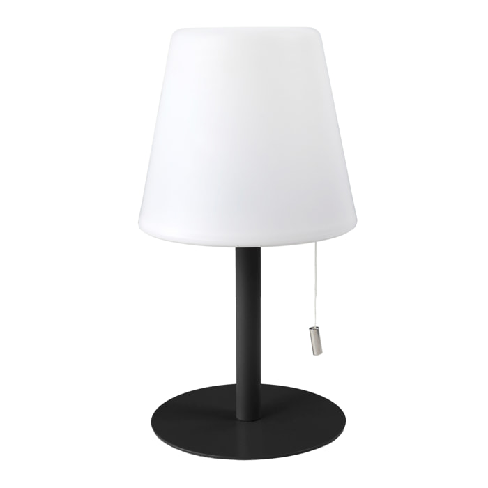 Lampe De Table Gris Rechargeable Ip44 H30cm