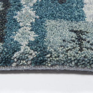 Tapis salon et chambre fait main en laine motif géométrique KOHI