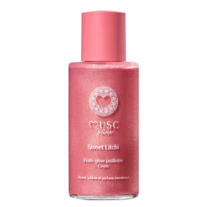 Sweet Litchi - Huile Glow Pailletée Corps 100 ml