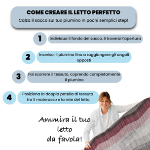 PARURE COPRIPIUMINO INFINITY - 100% Microfibra