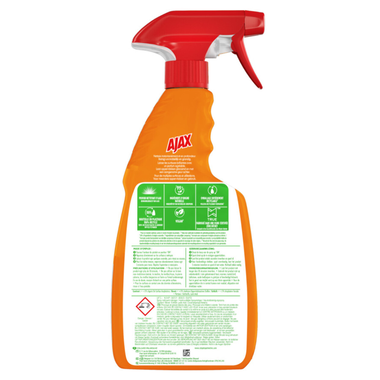 Pack de 12 - Nettoyant menager Ajax Multi-Surfaces Spray 500ml